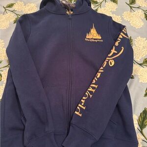 Disney Navy Hoodie with Gold Trim
